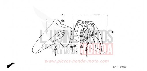 FRONT FENDER ANF125T6 de 2006